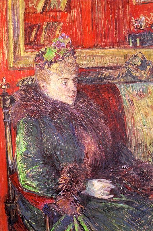  Henri  Toulouse-Lautrec Madame de Gortzikoff china oil painting image